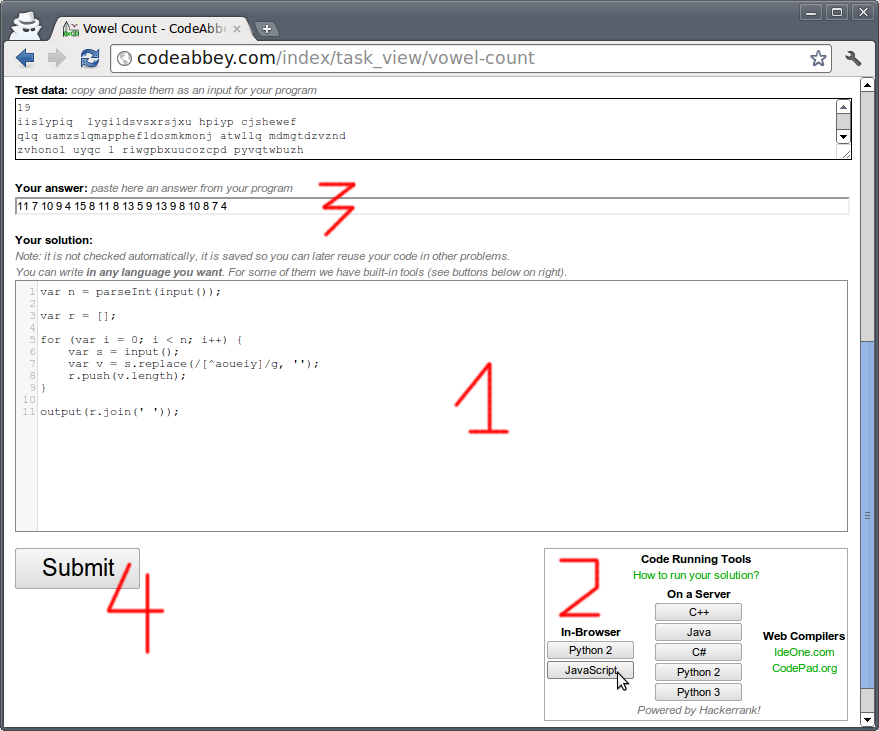 Sample of Coding for Problem